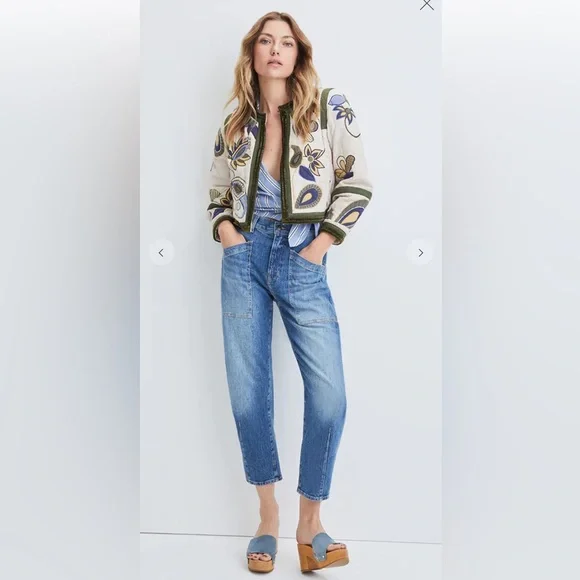 NWT $ 698 Veronica Beard BENICI EMBROIDERED JACKET, Size 8, 100% Silk - Picture 5 of 16